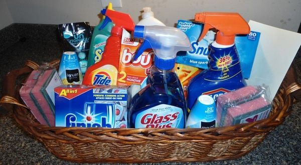 New Home Gift Basket Ideas
 DIY Cleaning Supply Housewarming Gift Basket