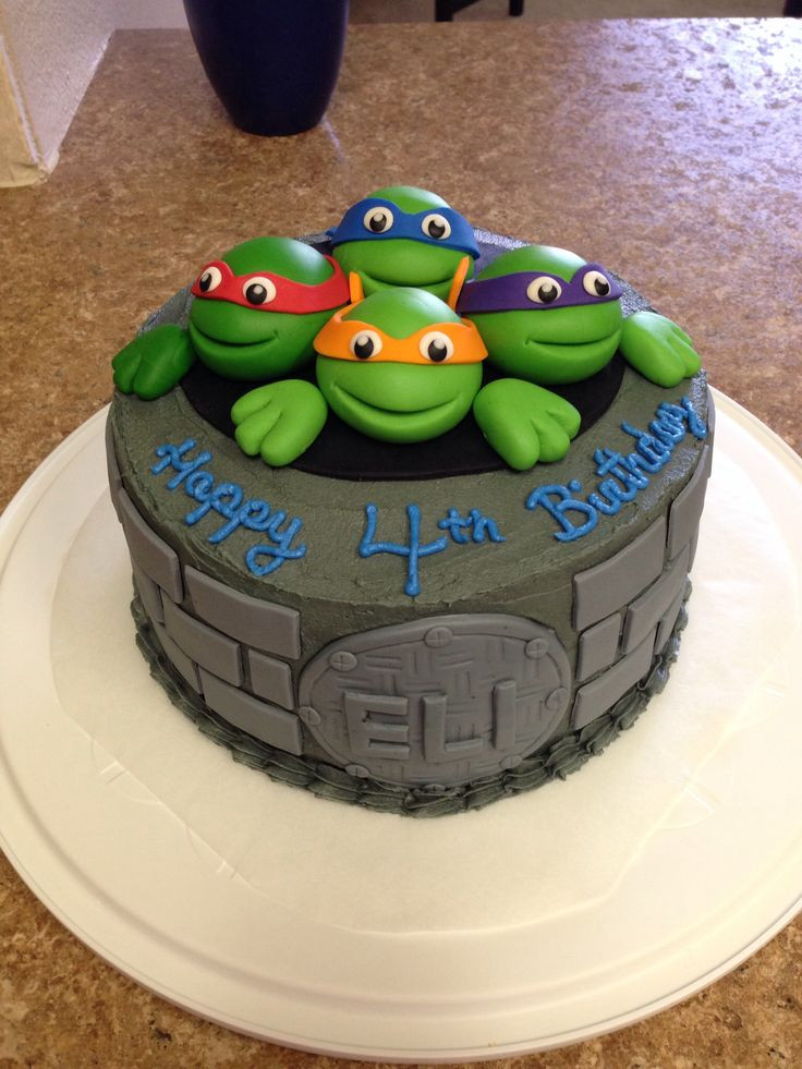 Ninja Turtle Birthday Cake Ideas
 239 best TM Ninja Turtle Cakes images on Pinterest
