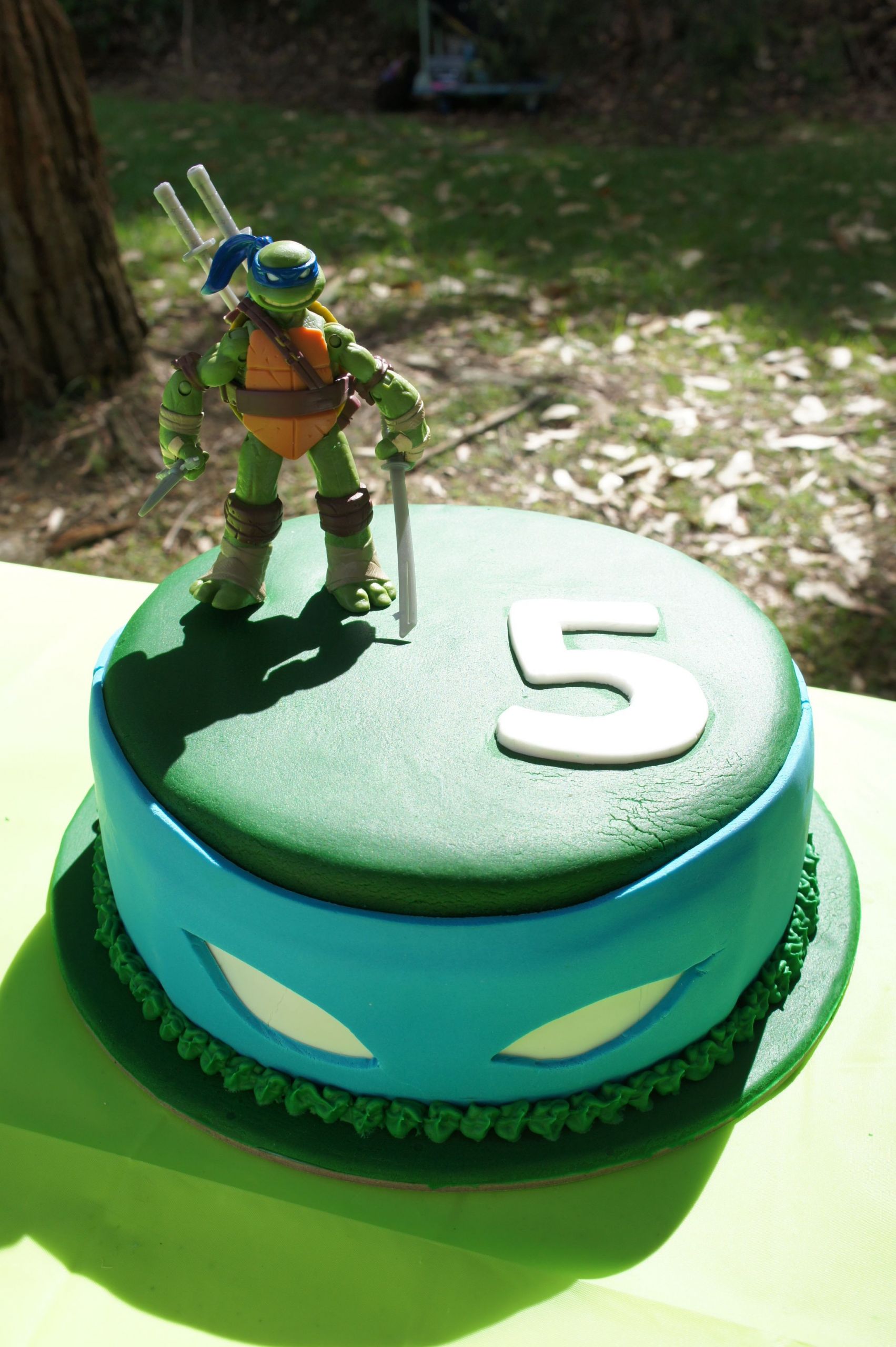 Ninja Turtle Birthday Cake Ideas
 Ninja Turtle Cake Leonardo …
