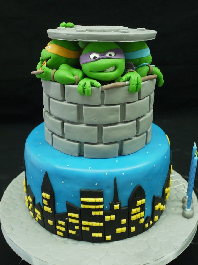 Ninja Turtle Birthday Cake Ideas
 Teenage Mutant Ninja Turtles Party Ideas