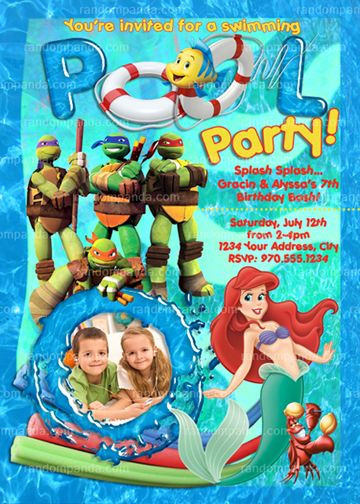 Ninja Turtle Pool Party Ideas
 139 best Personalize Birthday Party Ideas for Boys or