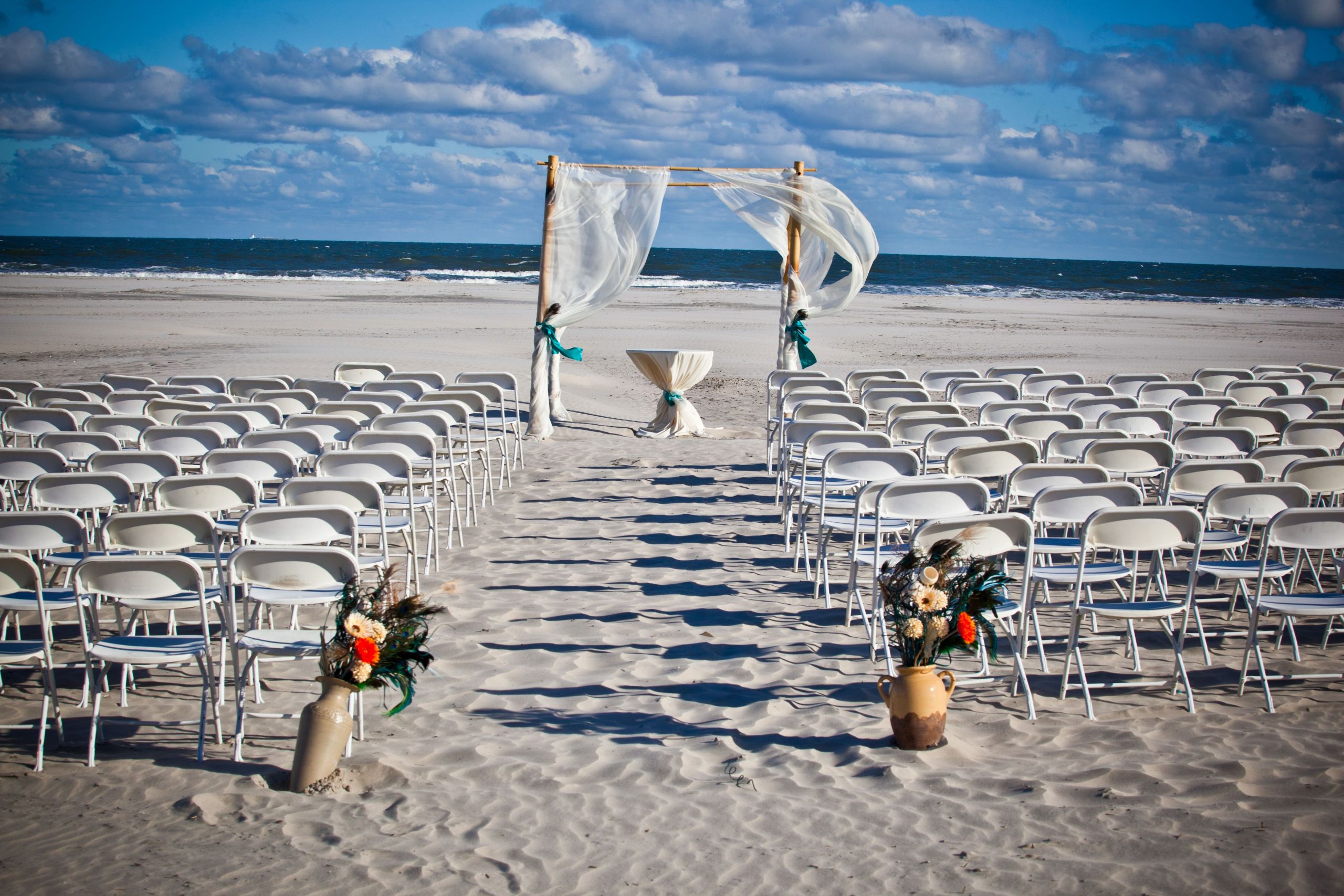Nj Beach Weddings
 Gorgeous beach ceremony space
