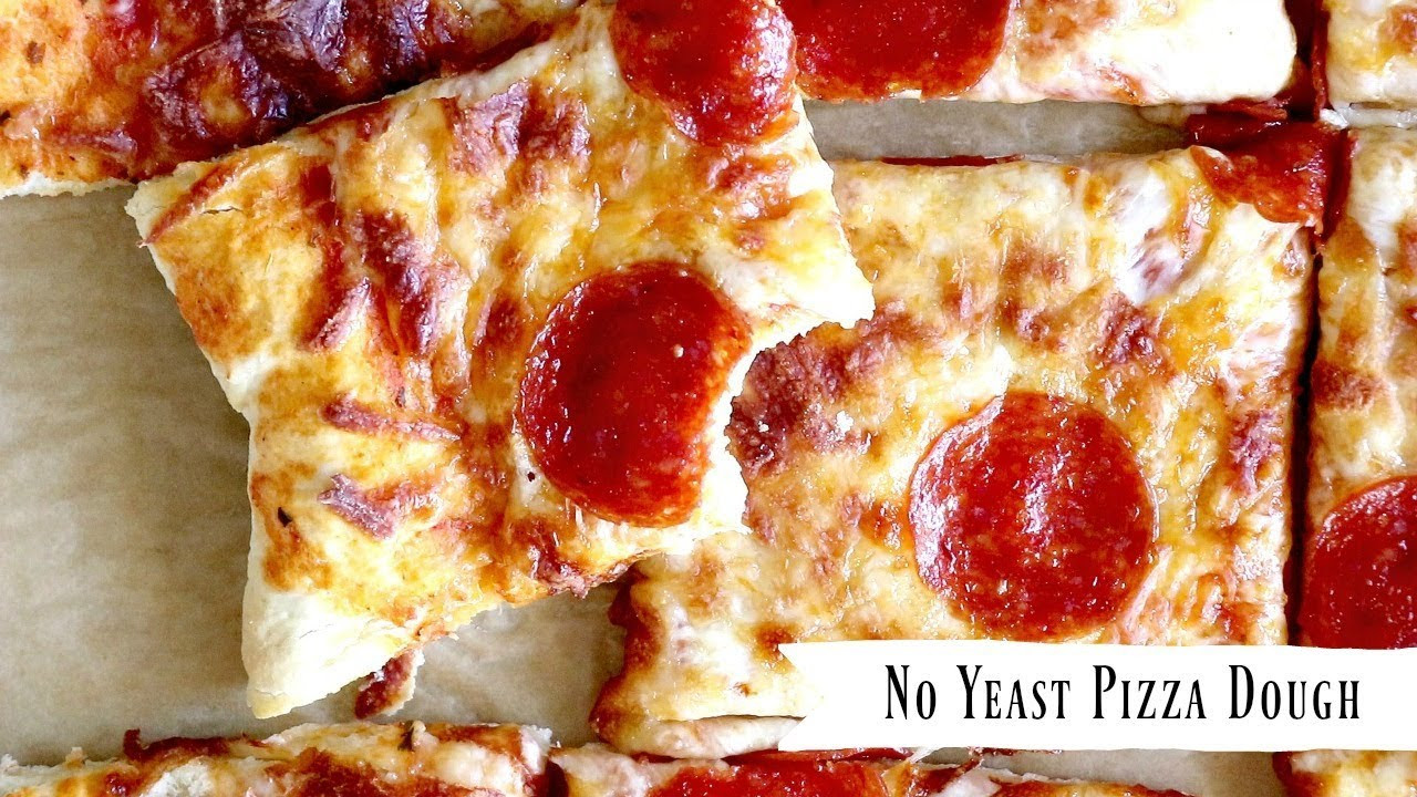 No Dough Pizza
 No Yeast Pizza Dough Recipe ly 20 Minutes Start to
