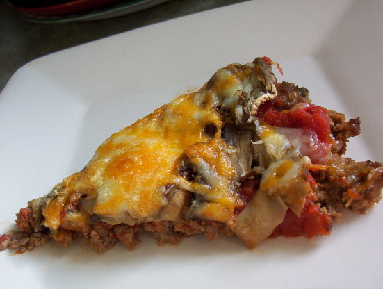 No Dough Pizza
 No Dough Meat Crust Pizza For The Low Carb Dieter Recipe