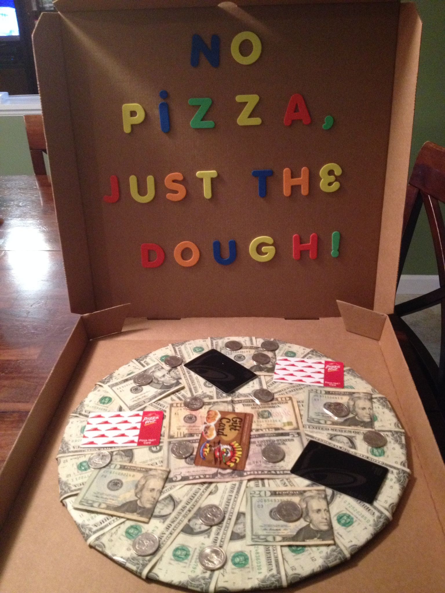 No Money Gift Ideas For Boyfriend
 No pizza just the dough Made this for my son s 19th