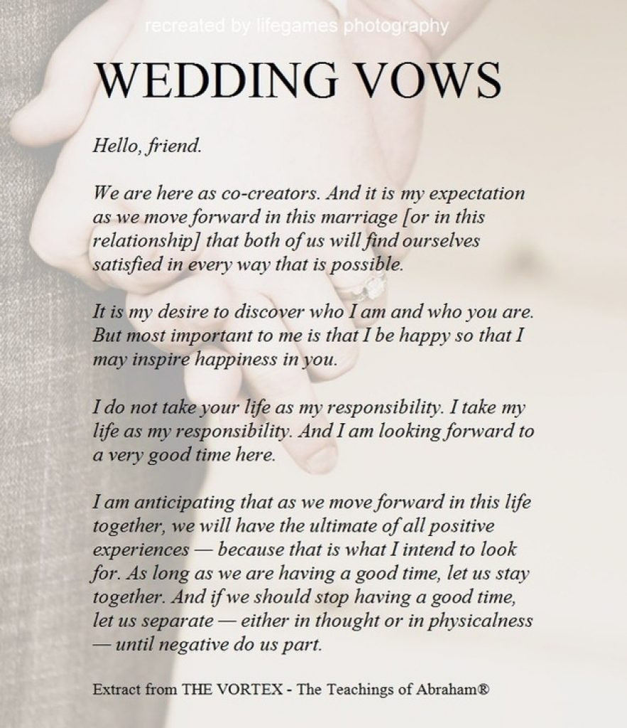 Non Traditional Wedding Ceremony Vows
 Others Sensational Non Traditional Wedding Vows Ideas
