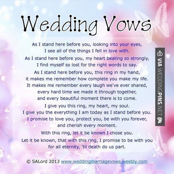 Non Traditional Wedding Ceremony Vows
 Wedding Nails a collection of ideas to try about Weddings