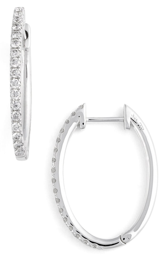 Nordstrom Diamond Earrings
 Bony Levy Oval Hoop Diamond Earrings Nordstrom Exclusive