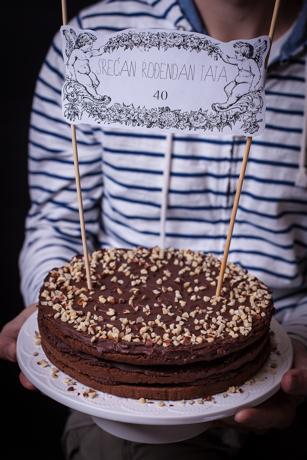 Nutella Birthday Cake
 Dolce Fooda Birthday Nutella Cake