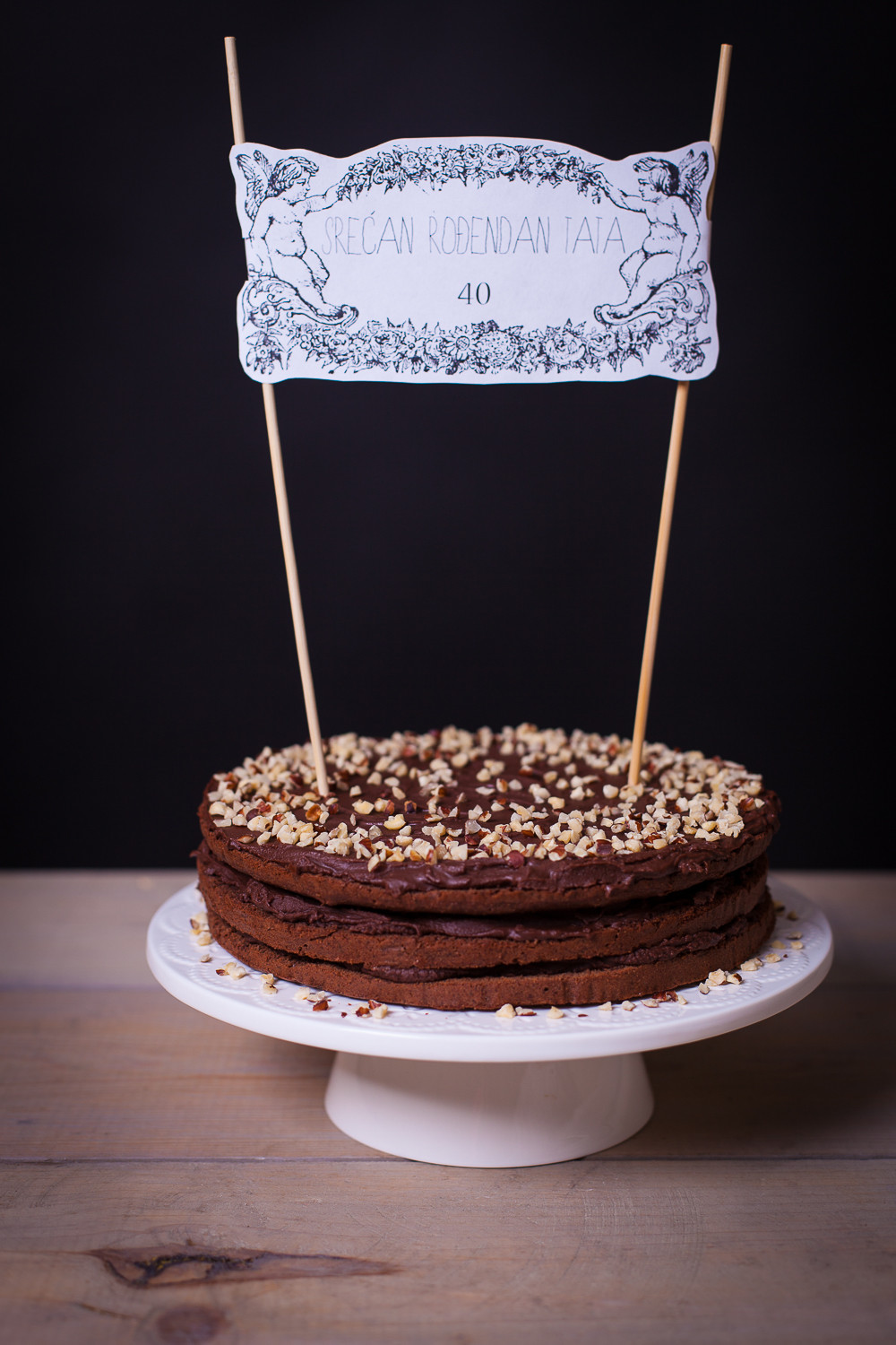 Nutella Birthday Cake
 Dolce Fooda Birthday Nutella Cake