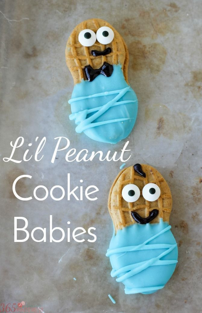 Nutter Butter Baby Boy Cookies
 These adorable and tasty Little Peanut Cookie Babies are