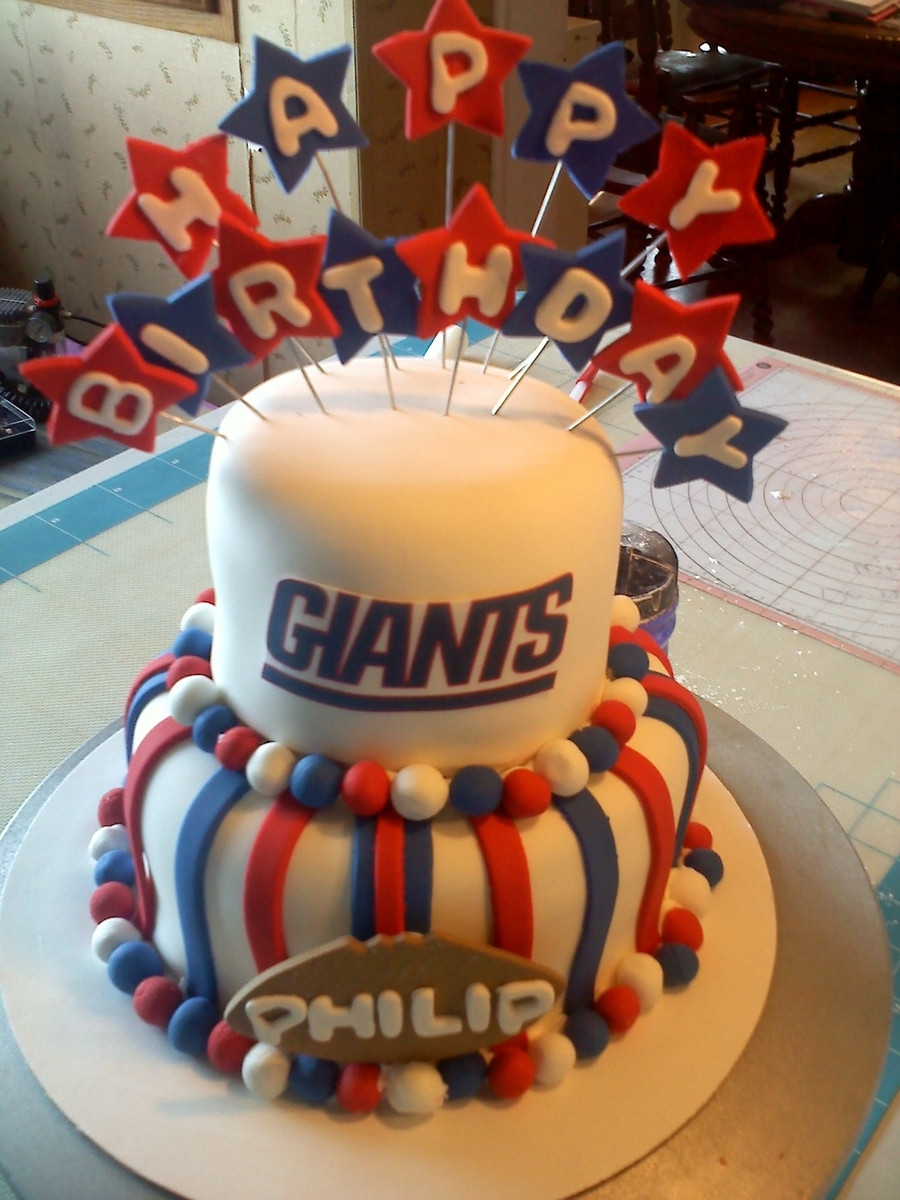 Ny Giants Birthday Cake
 Ny Giants Cake CakeCentral