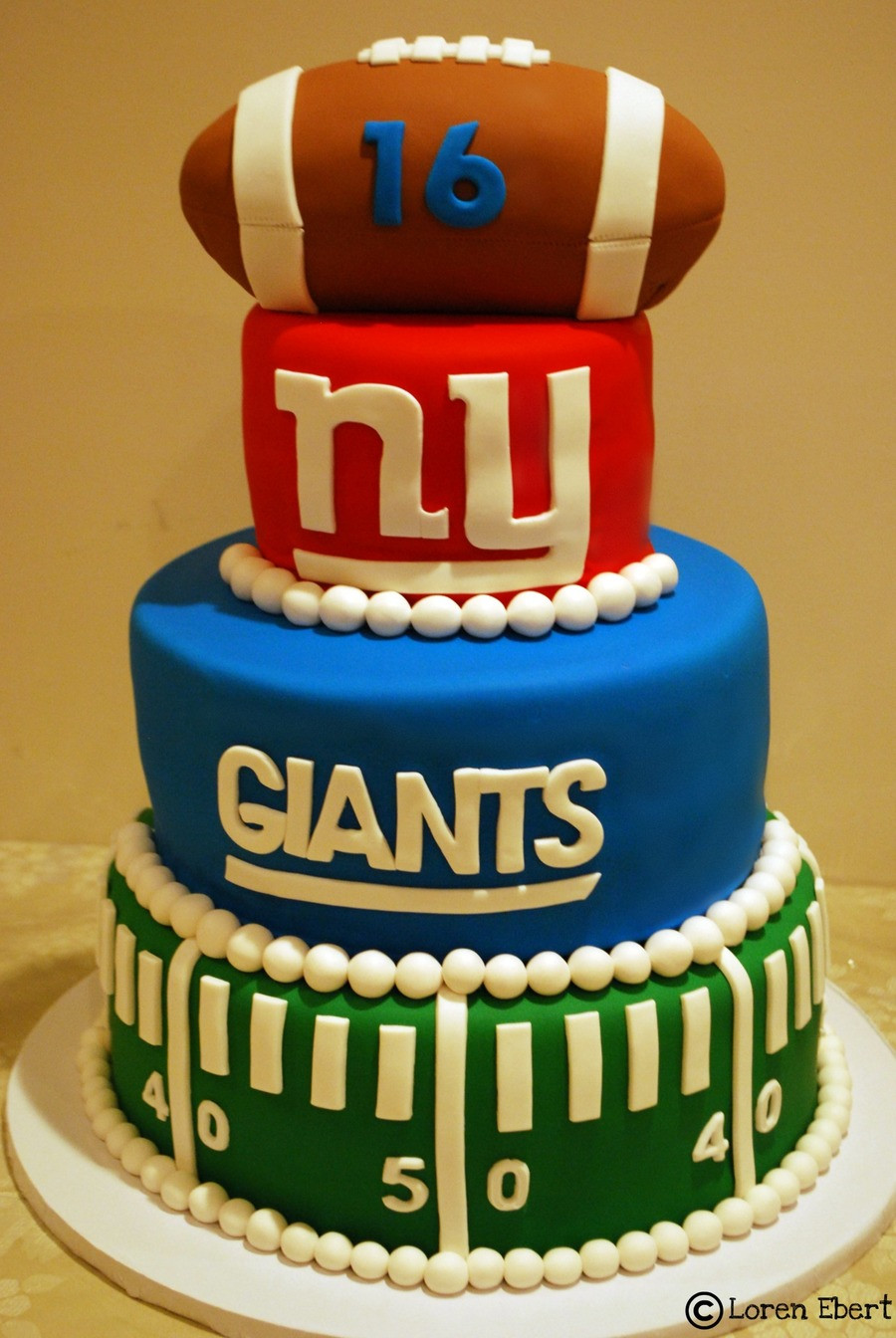 Ny Giants Birthday Cake
 New York Giants Football Cake CakeCentral