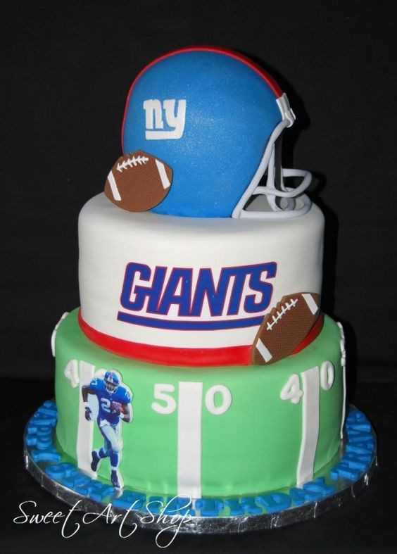 Ny Giants Birthday Cake
 NFL Football Birthday Cakes & Cupcakes For Your Favorite
