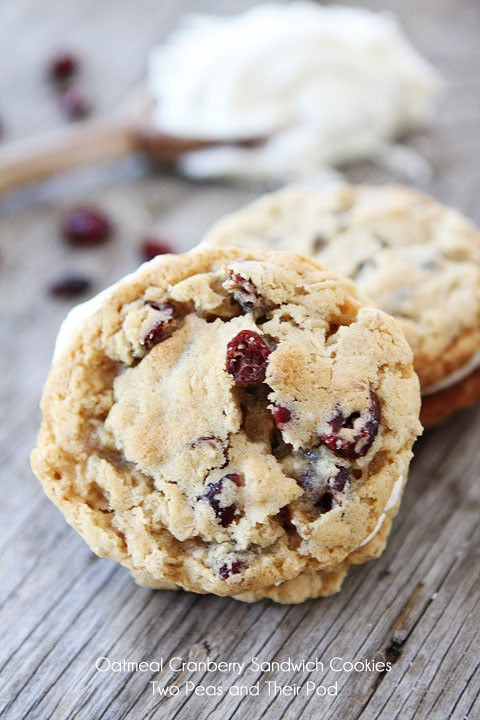 Oatmeal Cookies For Two
 Oatmeal Cranberry Sandwich Cookies