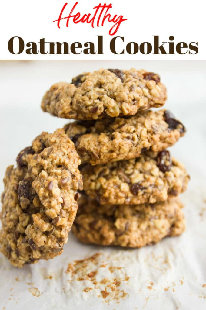 Oatmeal Cookies For Two
 Healthy Oatmeal Raisin Cookies • Two Purple Figs