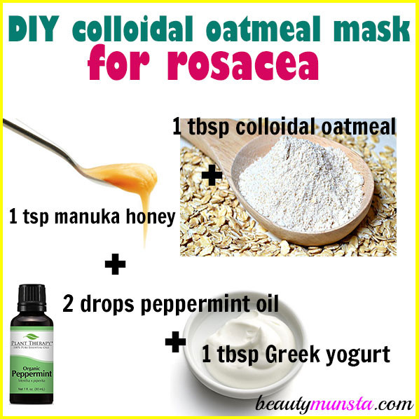 Oatmeal Facial Mask DIY
 DIY Colloidal Oatmeal Mask for Rosacea beautymunsta