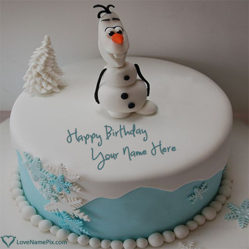 Olaf Birthday Cake
 Disney Frozen Olaf Birthday Cake Name Generator