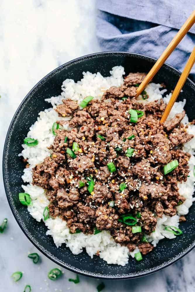 One Dish Meals With Ground Beef
 Korean Ground Beef and Rice Bowls