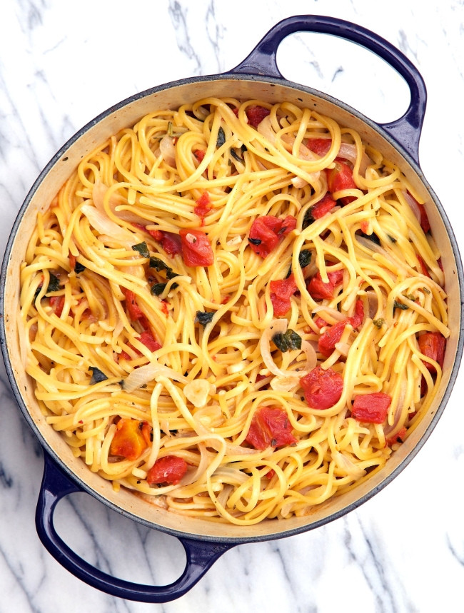 One Pot Chicken Spaghetti
 e Pot Wonder Tomato Basil Pasta Recipe