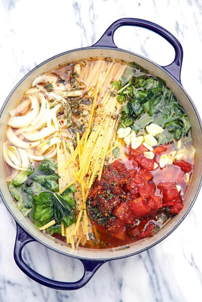 One Pot Chicken Spaghetti
 Easy Tomato Basil Pasta Recipe
