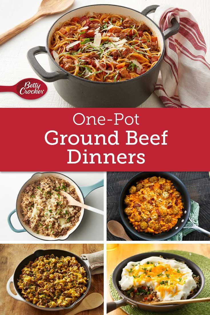 One Pot Ground Beef Recipes
 e Pot Ground Beef Dinners in 2019