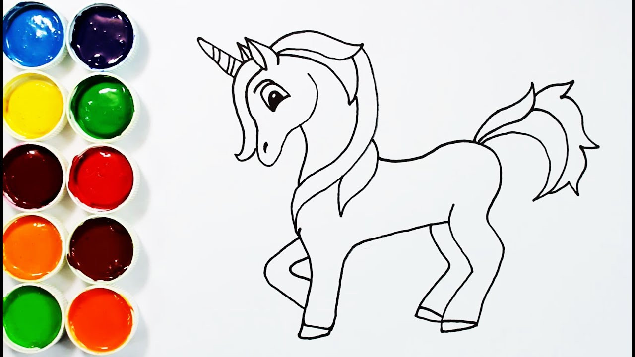 Online Art For Kids
 How to Draw and Paint Unicorn for Kids