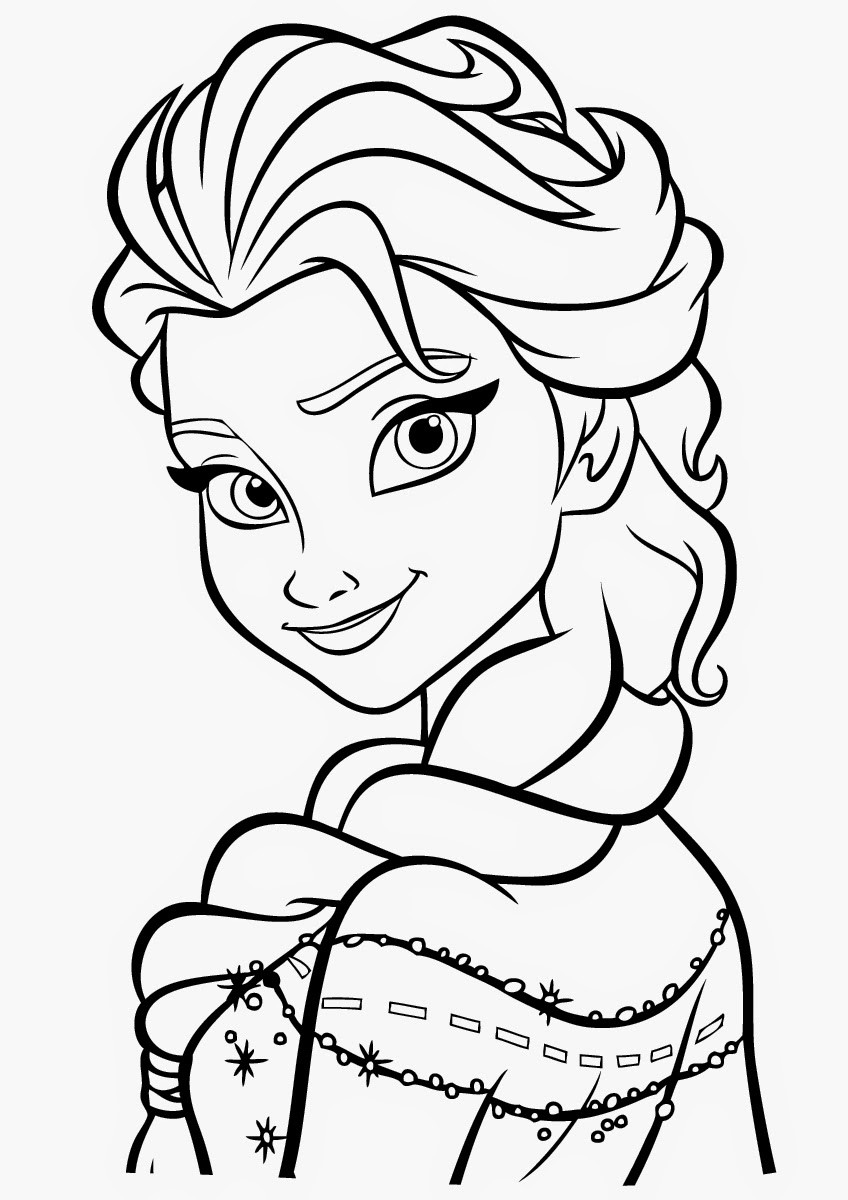 Online Coloring Kids
 Free Printable Elsa Coloring Pages for Kids Best