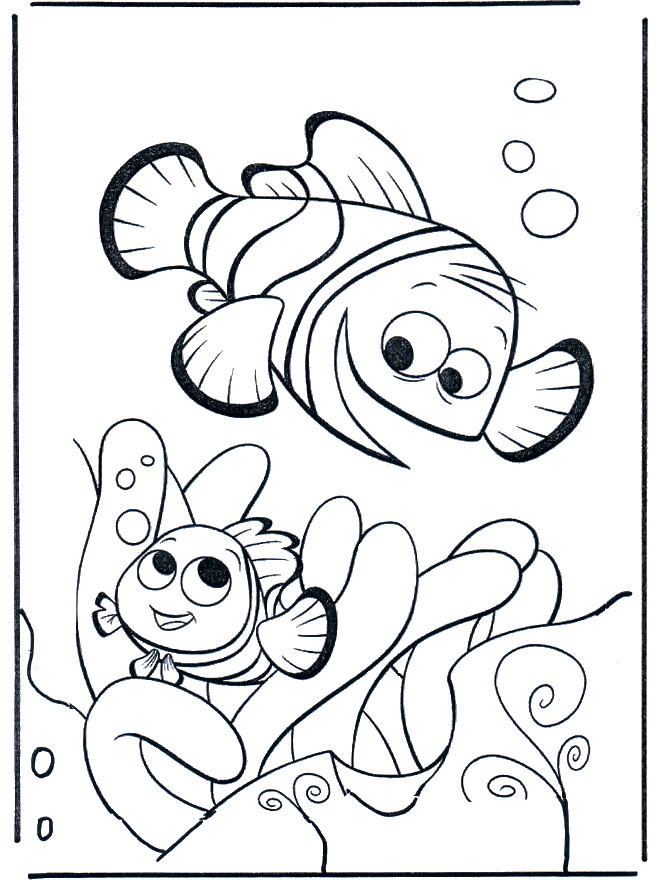 Online Coloring Kids
 Free Printable Nemo Coloring Pages For Kids