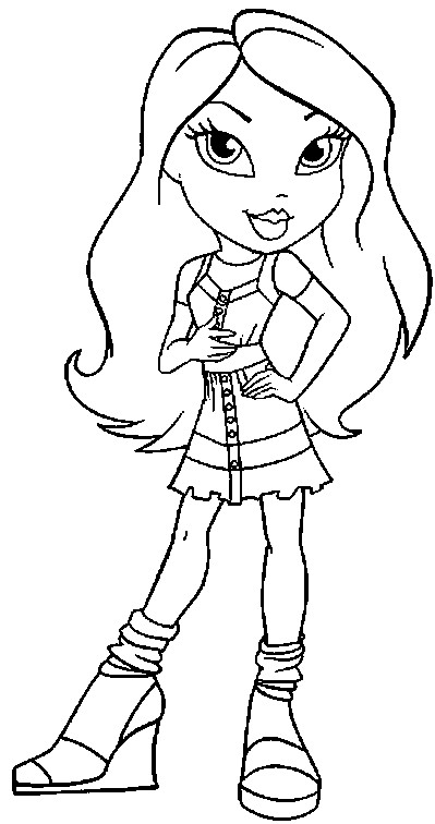 Online Coloring Pages For Girls
 bratz coloring pages for girls online printable
