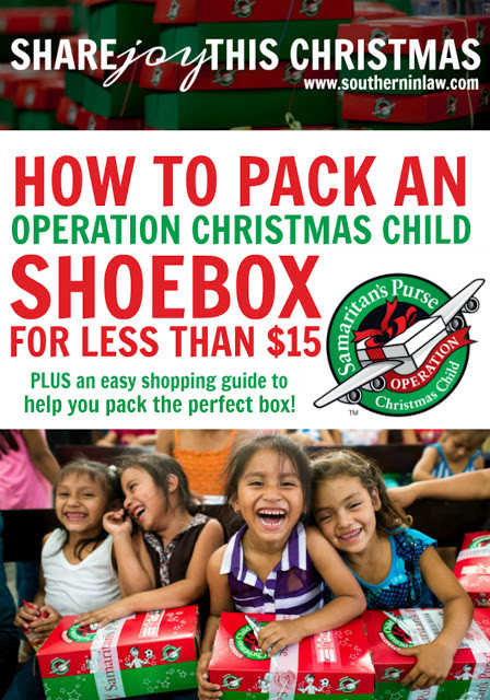 Operation Christmas Child Gifts
 Southern In Law How to Pack an Operation Christmas Child