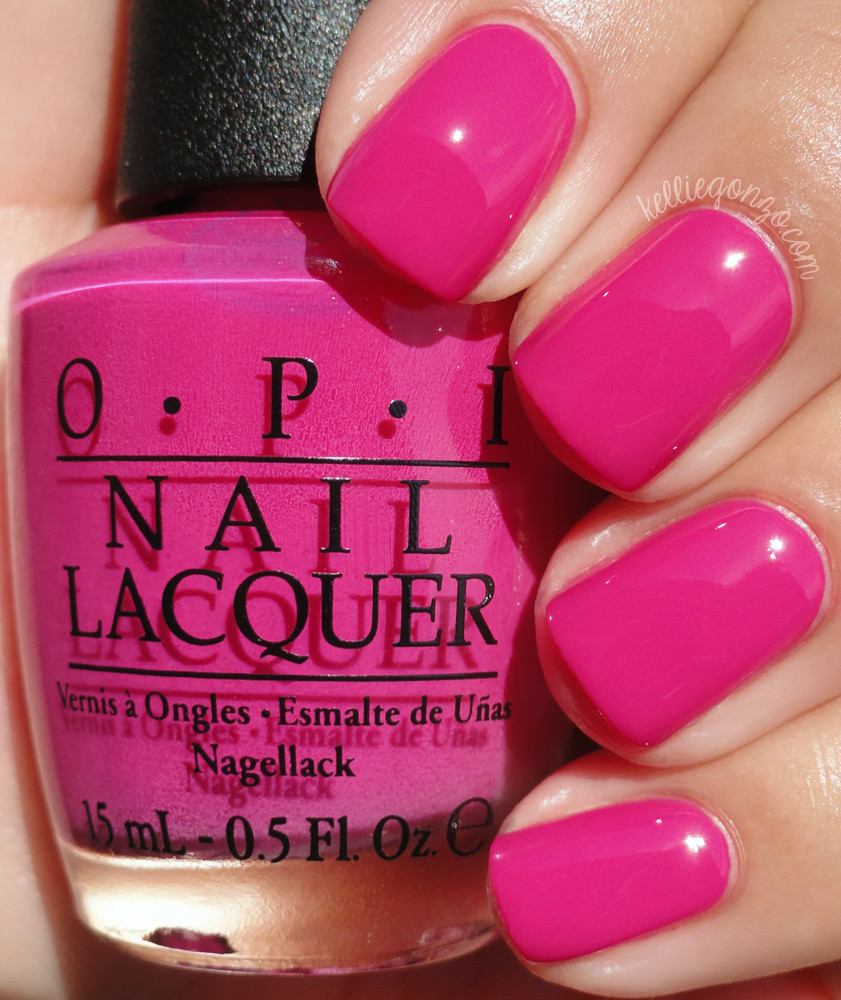 Opi Pink Nail Colors
 KellieGonzo OPI Mustang Collection 2014 Swatches & Review