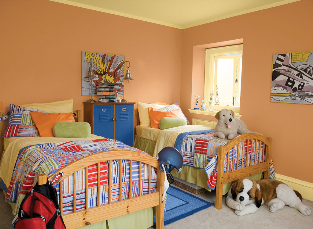 Orange Kids Room
 The 4 Best Paint Colors for Kids’ Rooms
