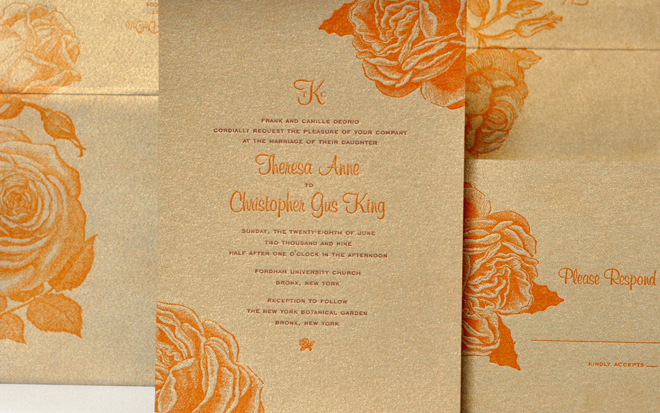 Orange Wedding Invitations
 orange gold square wedding invitations 3