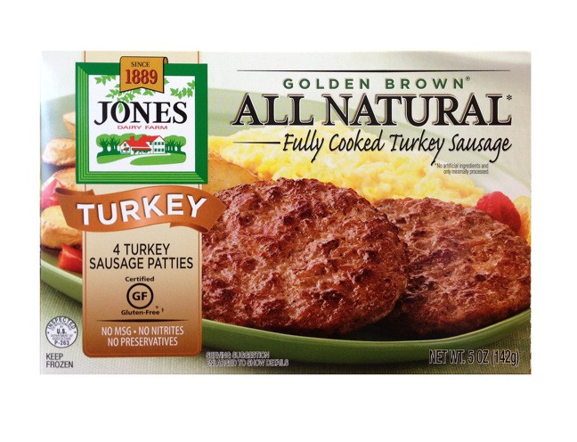 Organic Turkey Sausage
 Jones Dairy Farm Rolls Out All Natural Turkey Sausage Patties