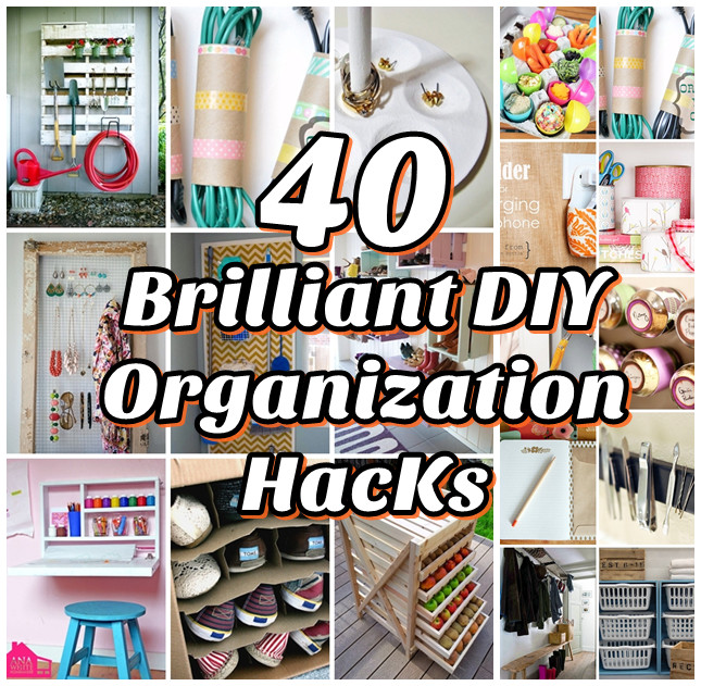 Organization Ideas DIY
 40 Brilliant DIY Organization Hacks DIY Craft Projects