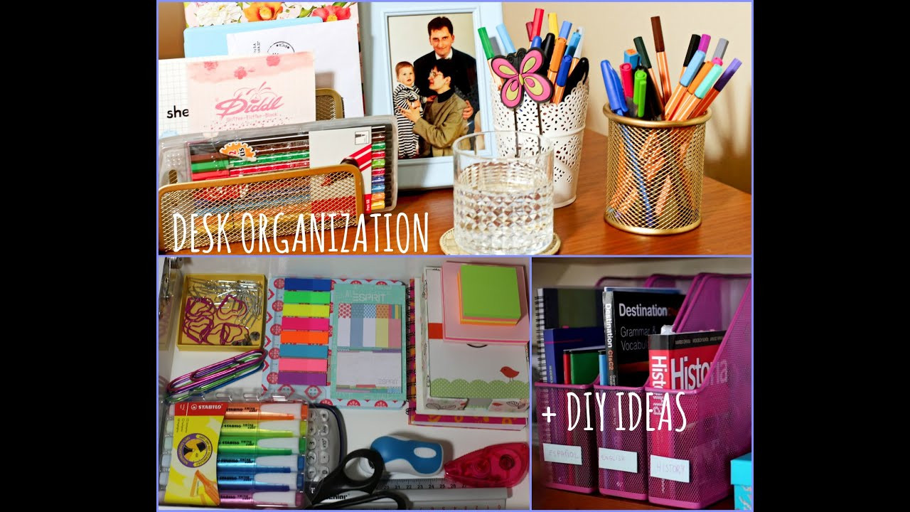 Organization Ideas DIY
 Desk Organization DIY Ideas