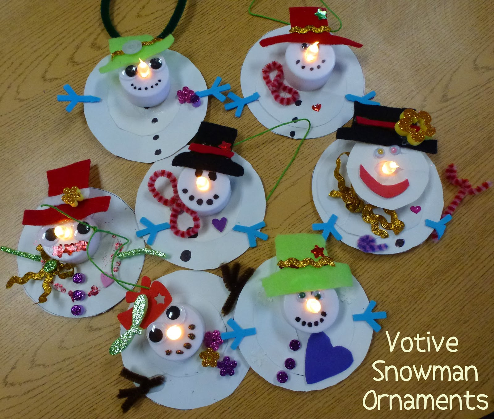 Ornament Crafts For Kids
 Choices for Children Votive Snowman Ornaments