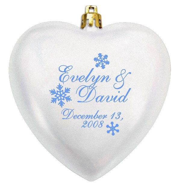 Ornament Wedding Favors
 Wedding Favors Christmas Ornaments Acrylic Heart