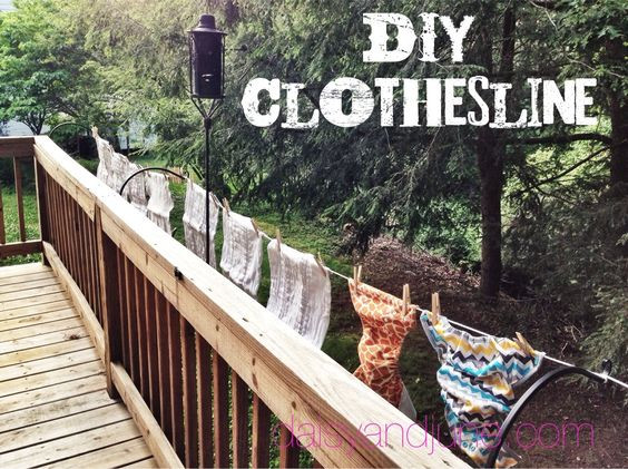 Outdoor Clothesline DIY
 DIY Clothesline daisy & june This is an awesome and
