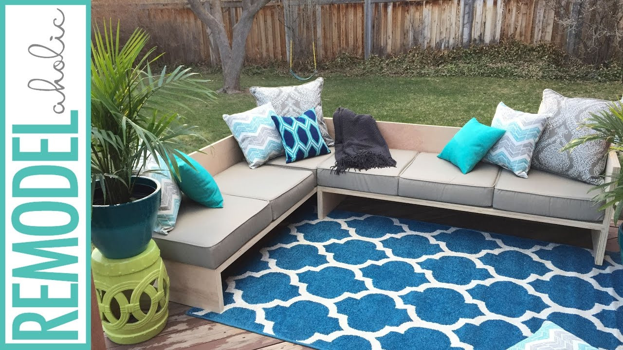 Outdoor Couch DIY
 DIY Modern Outdoor Sofa Sectional
