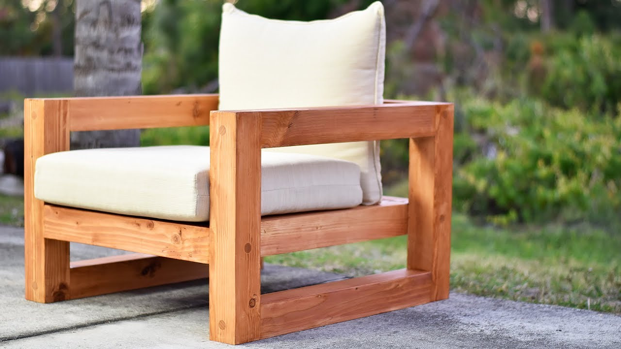 Outdoor Couch DIY
 DIY Modern Outdoor Chair