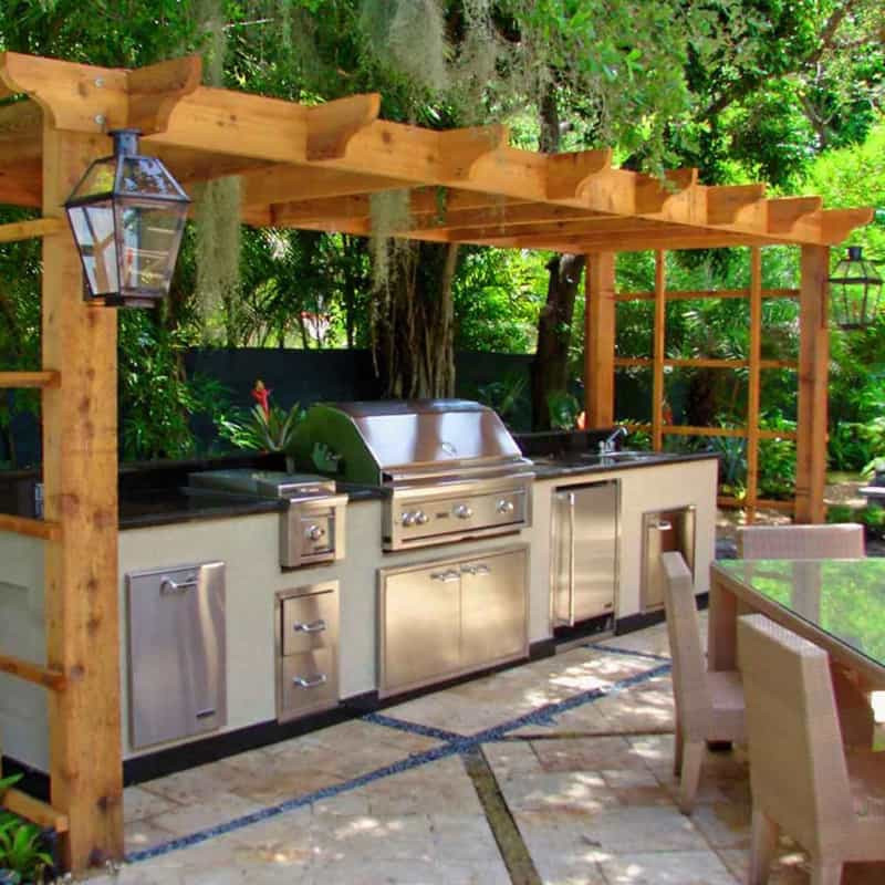 Outdoor Kitchen Plans Free
 30 Outdoor Kitchens and Grilling Stations