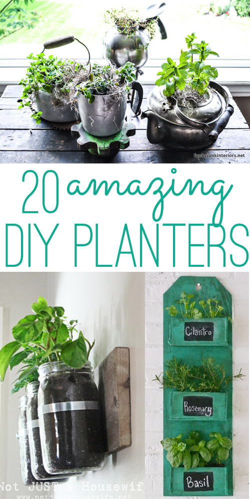 Outdoor Planter DIY
 DIY planters 20 amazing ideas you can make yourself