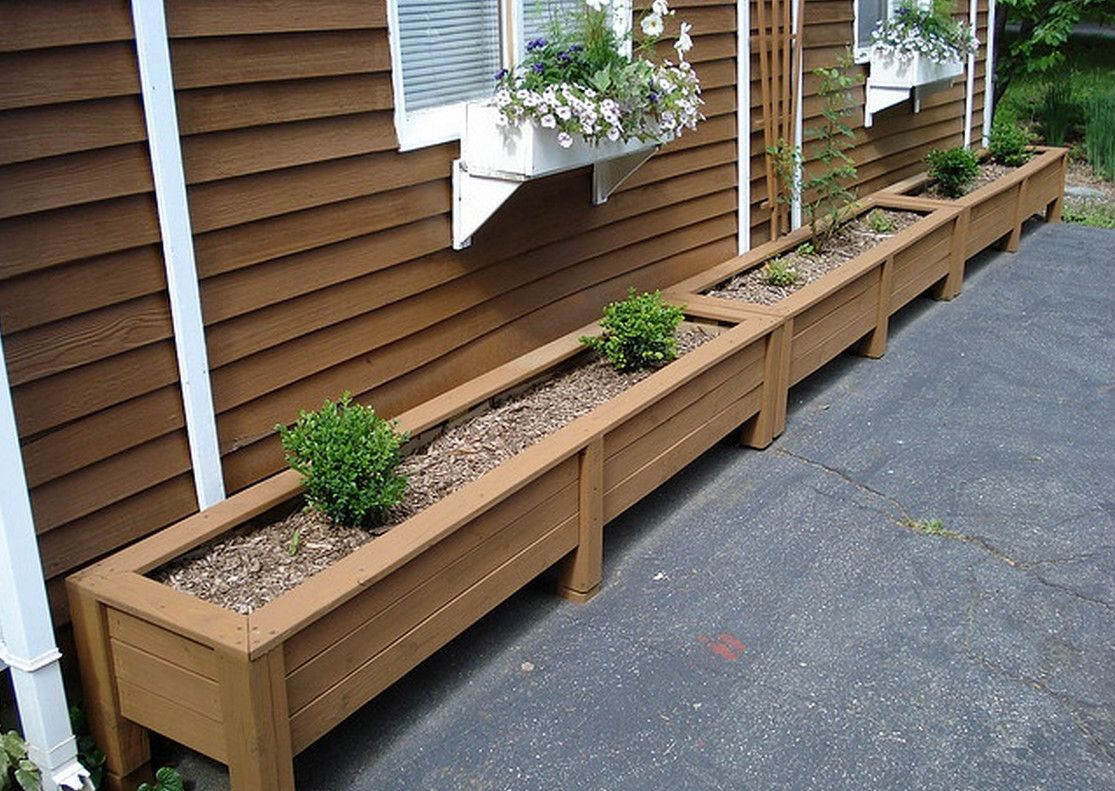 Outdoor Planter DIY
 diy planter box plans How To Make Wooden Planter Boxes