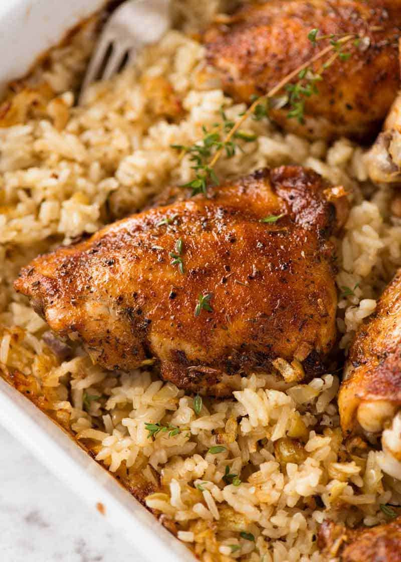 Oven Baked Chicken Recipe
 Oven Baked Chicken and Rice