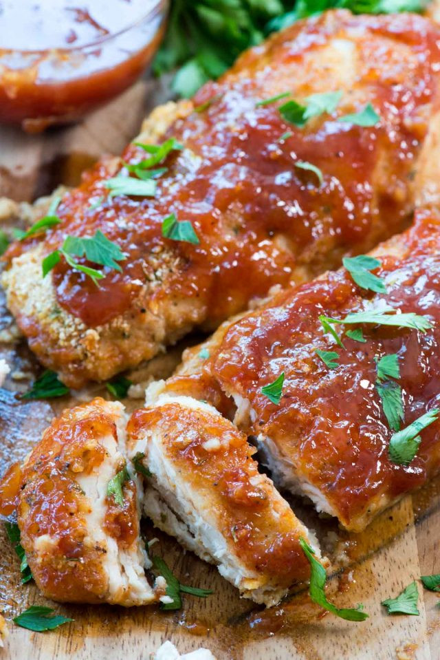 Oven Baked Chicken Recipe
 Easy Oven Baked BBQ Chicken Crazy for Crust