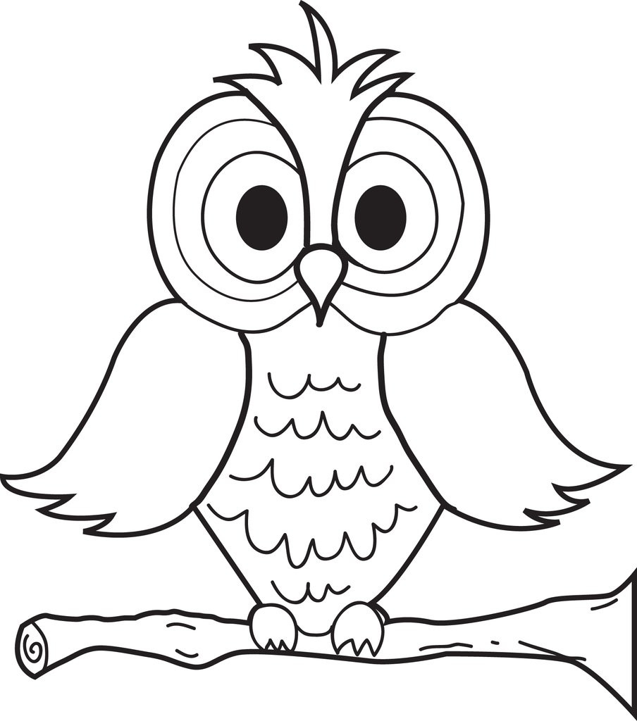 Owl Coloring Pages For Kids
 FREE Printable Cartoon Owl Coloring Page for Kids – SupplyMe