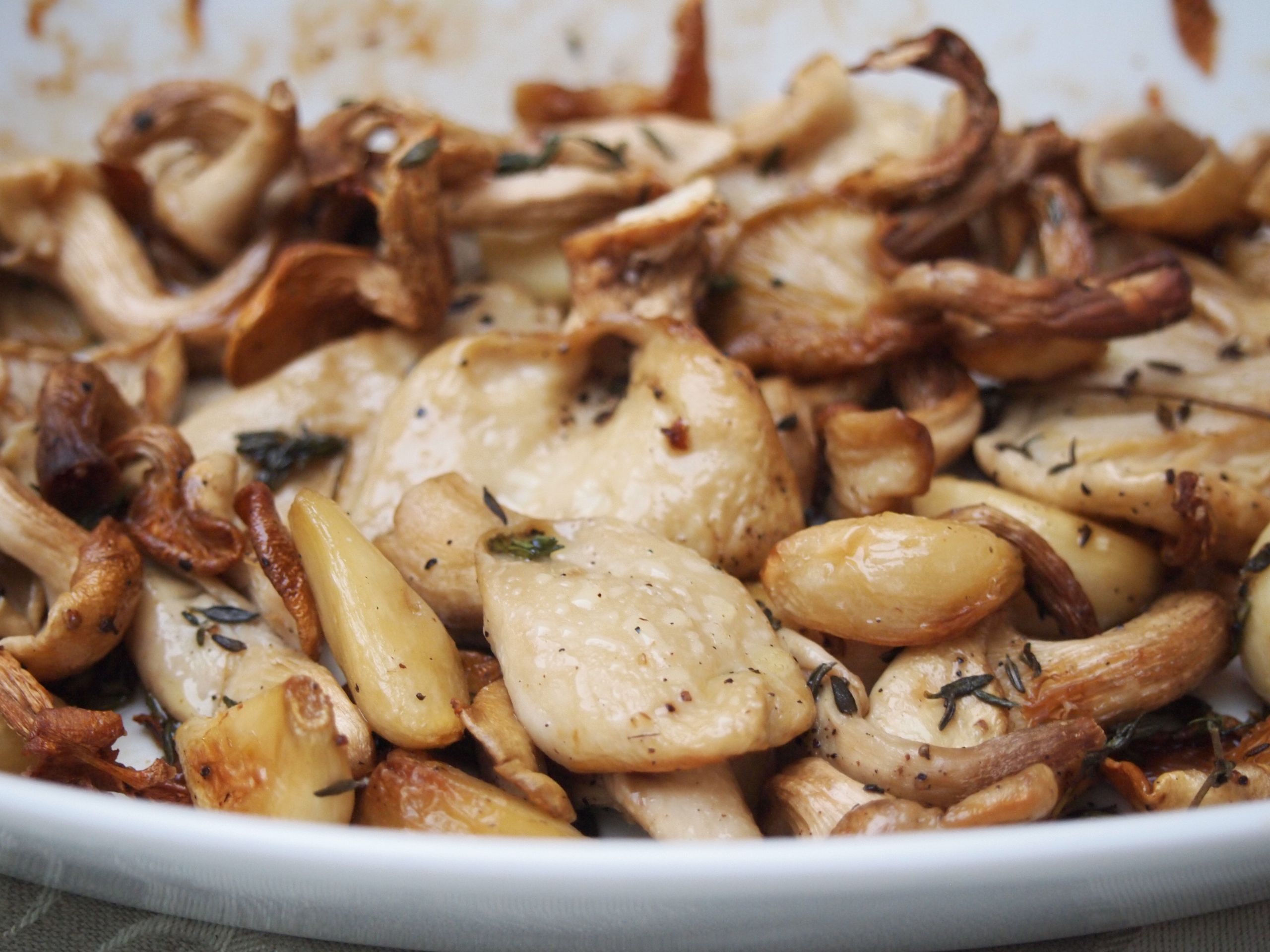 Oyster Mushrooms Recipe
 Roast Oyster Mushrooms with Garlic