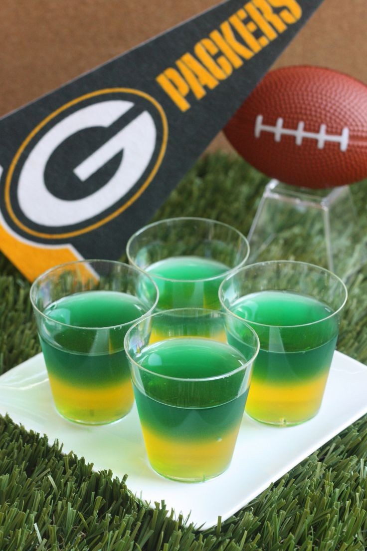 Packer Party Food Ideas
 Greenbay Packers Jell O Shots Recipe